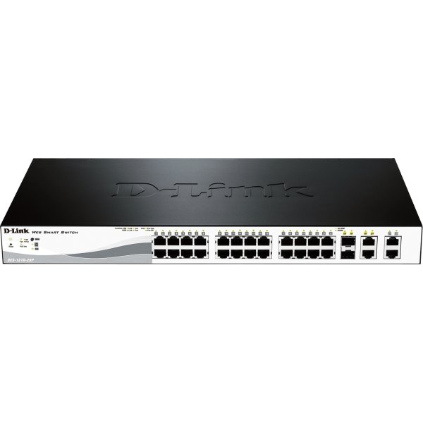 D-Link DES-1210-28P switch, 28-ports 10/100