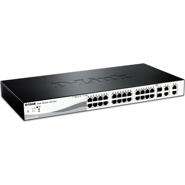 D-Link DES-1210-28P switch, 28-ports 10/100