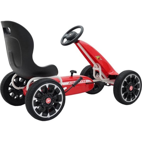 Abarth trampbil med gummidäck, röd