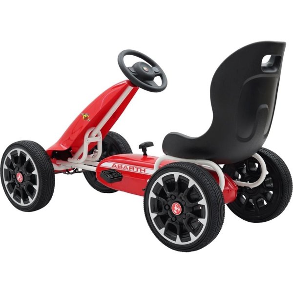 Abarth trampbil med gummidäck, röd