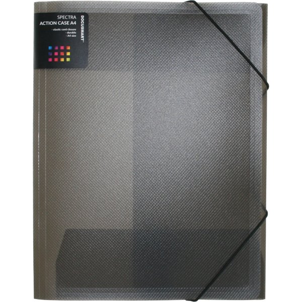 DocuSmart elastikmappe A4, PP, smoke