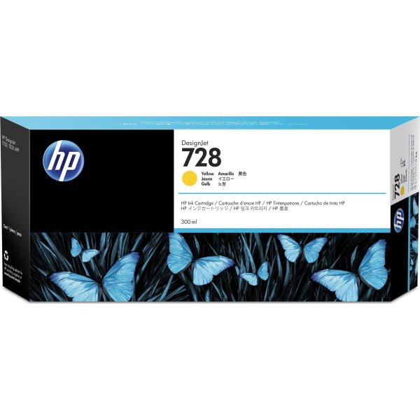 HP nr 728/F9K15A bläck, gul, 300 ml