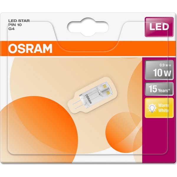 Osram LED Specialpære G4, 0,9W=10W