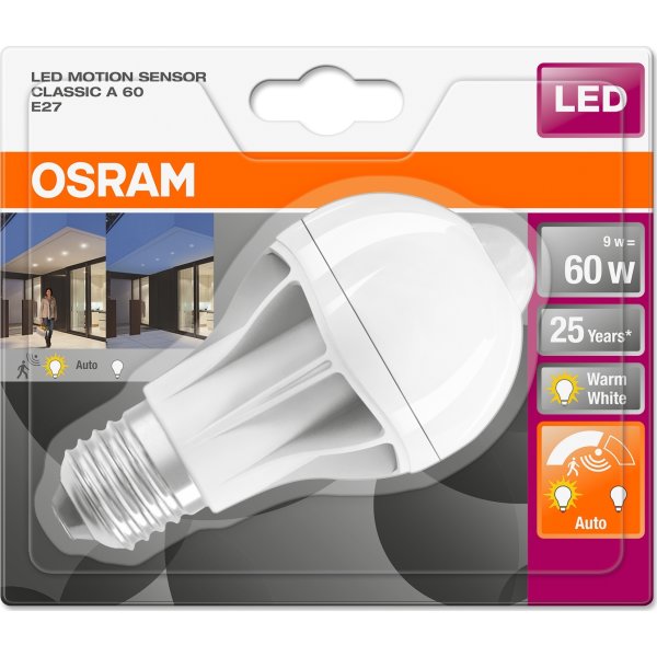 Osram LED Standardlampa E27, 9 W = 60 W, dimbar