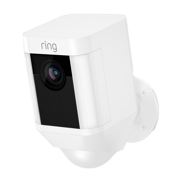 Ring batteridrevet HD overvågningskamera, hvid
