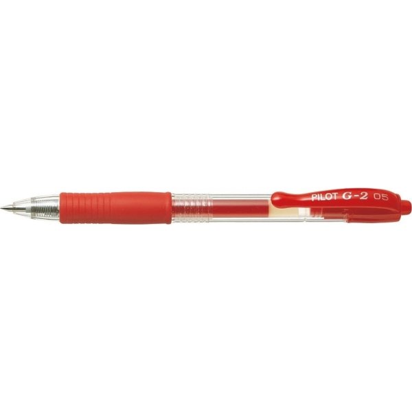 Pilot G-2 gelpen 0,5mm, rød