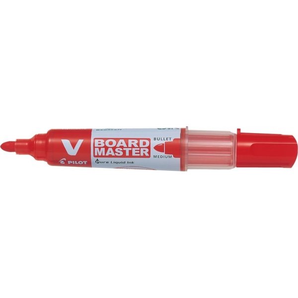 Pilot Begreen V-Board marker, rund spids, rød