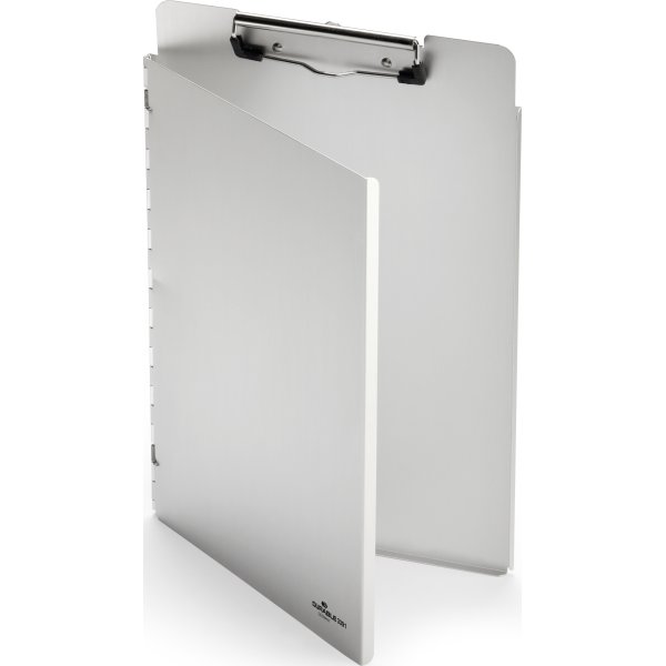 Durable skrivplatta, A4, dubbel, silver