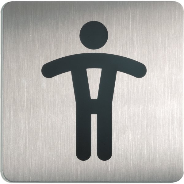 Durable Skylt Fyrkantig Herrtoalett