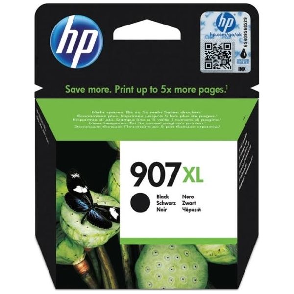 HP No907XL sort blækpatron, 1.500s