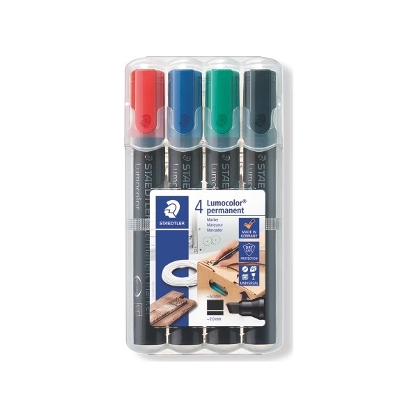 Staedtler Lumocolor 350 märkpenna, snedskuren, per