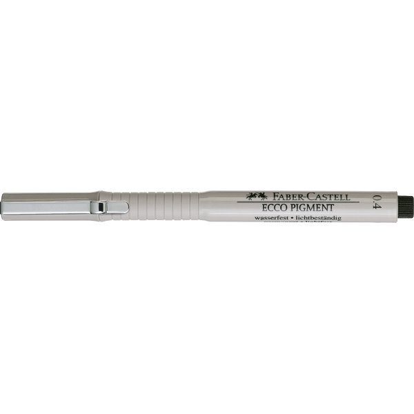 Faber-Castell Ecco Pigment Finepen, 0,4 mm, svart