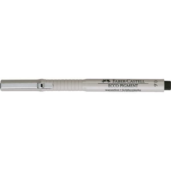 Faber-Castell Ecco Pigment Finepen 0,6 mm, sort