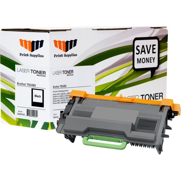 MM TN3480 lasertoner, sort, 8000s