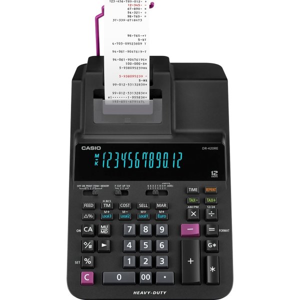 Casio DR 420 RE strimmelregner