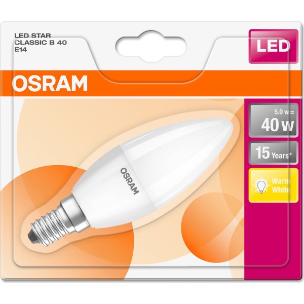 Osram LED Kronljus E14, 6 W = 40 W