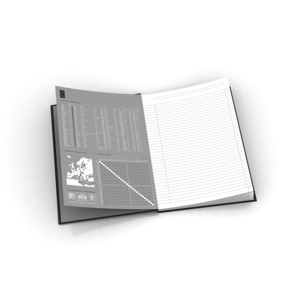 Oxford Smart Black Anteckningsbok A4, linjerat