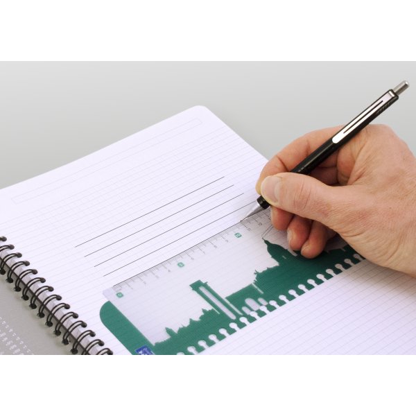 Oxford Smart Black Spiralbog A4, kvadreret, sort
