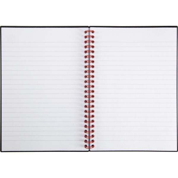 Oxford Black N' Red Anteckningsbok A5, linjerat