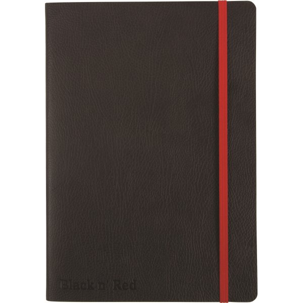 Oxford Black n' Red Soft Anteckningsbok A5, linjer