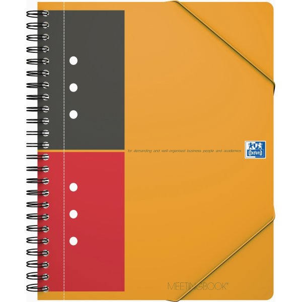 Oxford Int. Meetingbook Spiralblock A5+, linjerat