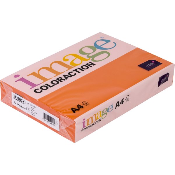 Image Coloraction A4, 160g, 250ark, mørk orange
