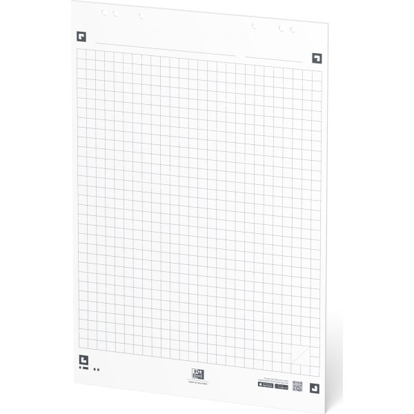 Oxford Smart Chart Blädderblock 650x980 mm, rutat