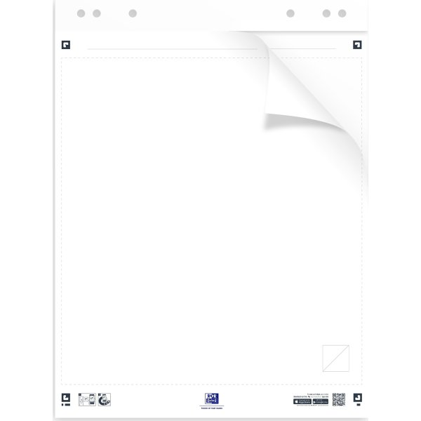 Oxford Smart Chart Sticky Blädderblock 650x800 mm