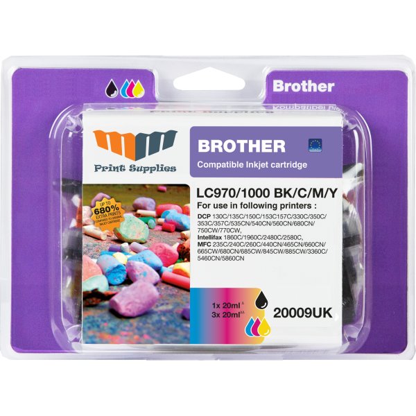 MM LC970/LC1000 blækpatron, value pack