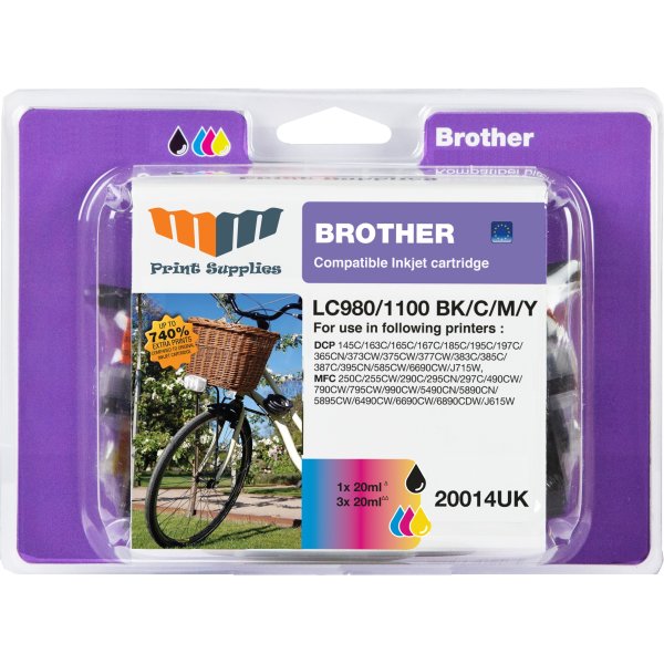 MM LC980/LC1100 blækpatroner, value pack