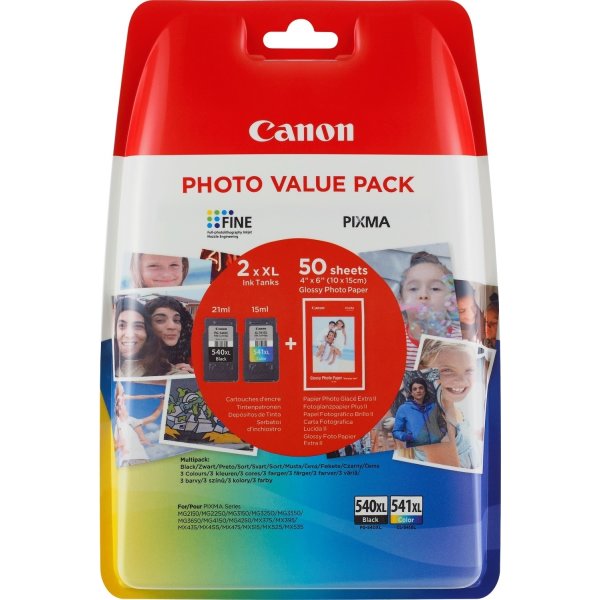 Canon PG-540XL blæk og fotopair, sampak