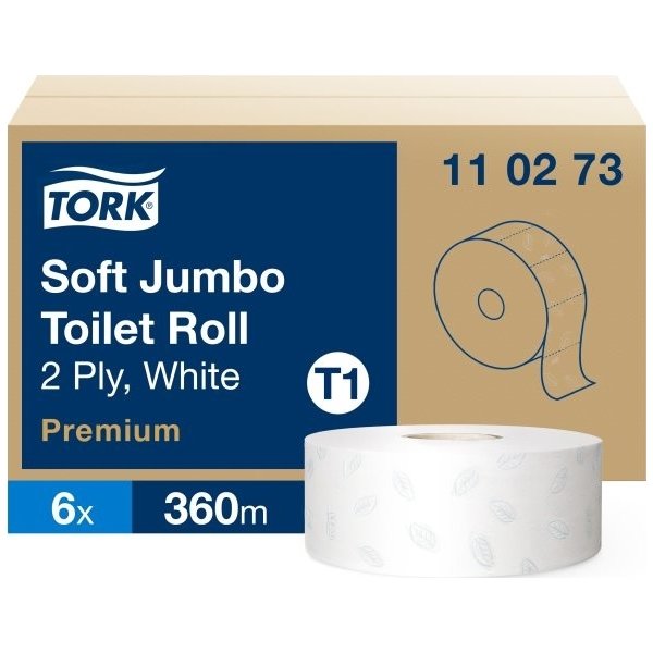 Tork T1 Premium Jumbo toiletpapir, 2-lags