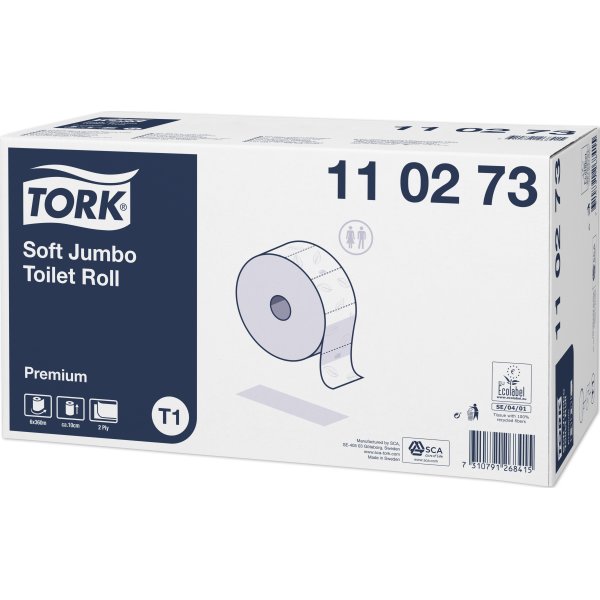 Tork T1 Premium Jumbo toiletpapir, 2-lags