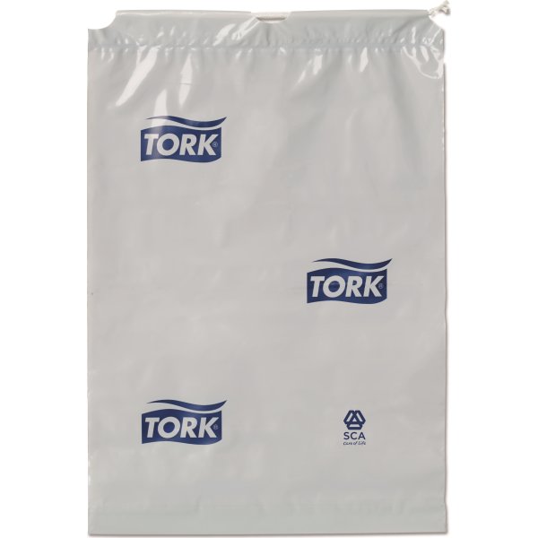 Tork B3 Avfallspåsar, 5 liter, grå med logga