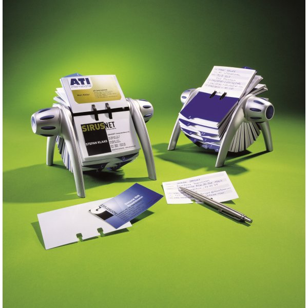 Visitkortssnurra Durable Visifix Flip Vegas Svart