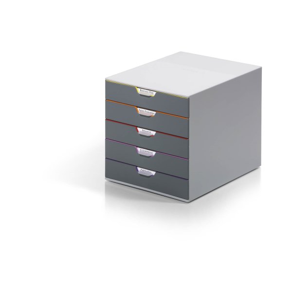 Durable Varicolor skuffekabinet, 5 skuffer