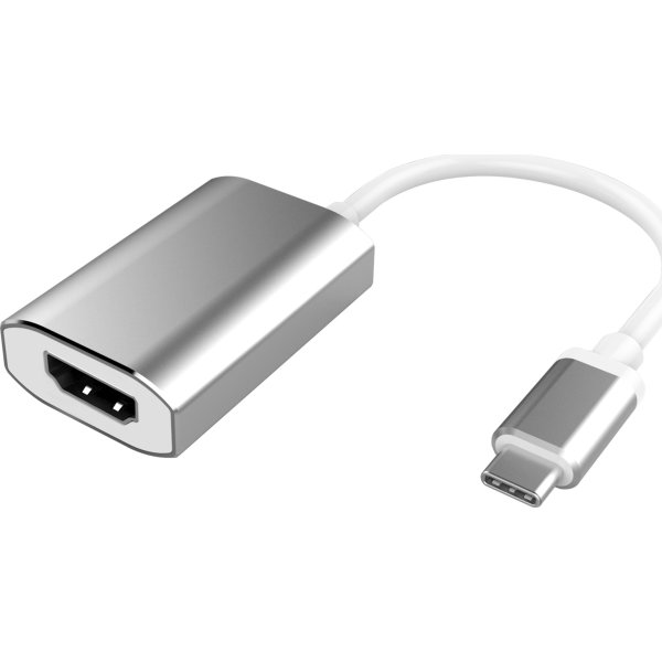 MicroConnect USB-C til HDMI adapter, sølv, 0.2m