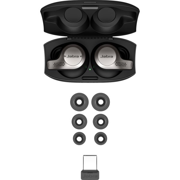 Jabra Evolve 65t trådløst i-øre headset, titansort
