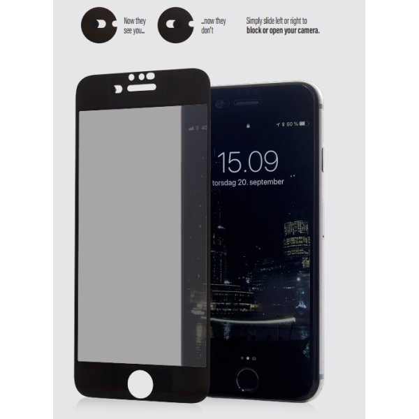 PanzerGlass CamSlider til iPhone 8/7/6s/6, hvid