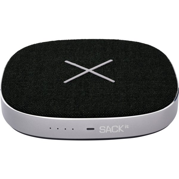 SACKit CHARGEit power bank & trådløs oplader, sort