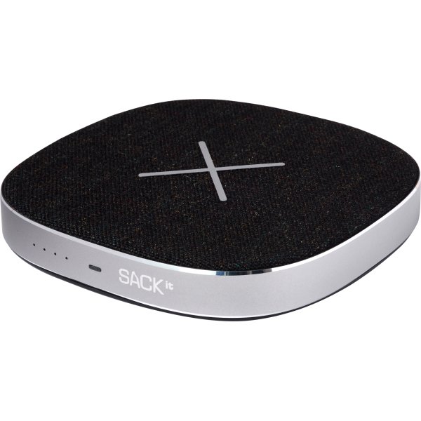 SACKit CHARGEit power bank & trådløs oplader, sort