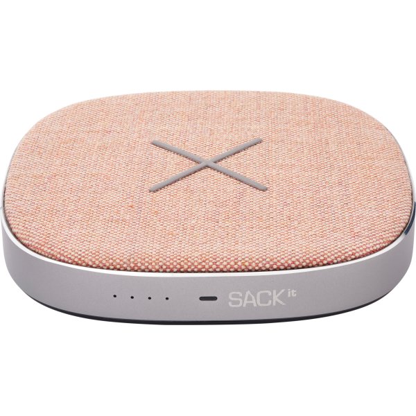 SACKit CHARGEit power bank & trådløs oplader, rose