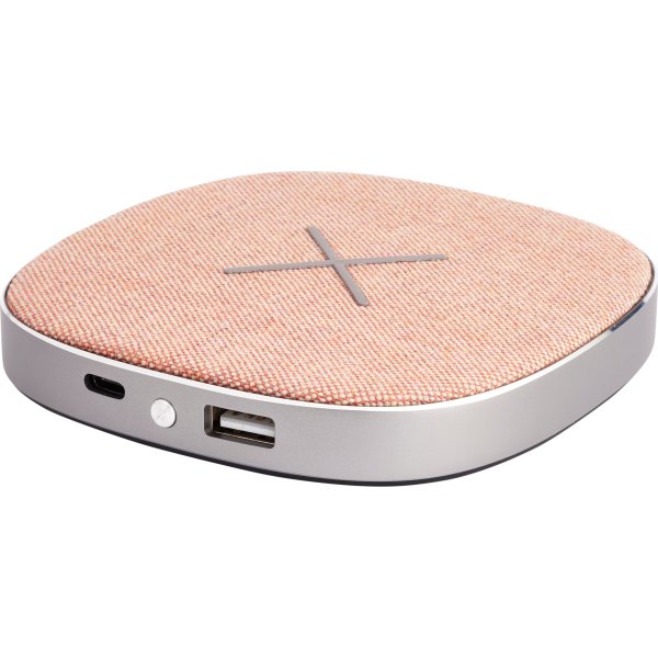SACKit CHARGEit power bank & trådløs oplader, rose