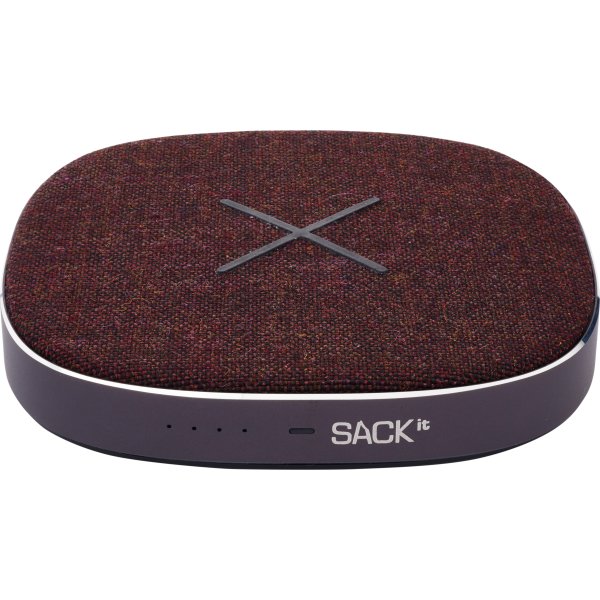 SACKit CHARGEit power bank oplader, Mørkerød