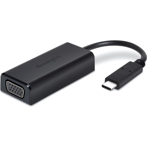 Kensington CV2000V USB-C to HD VGA adapter, sort