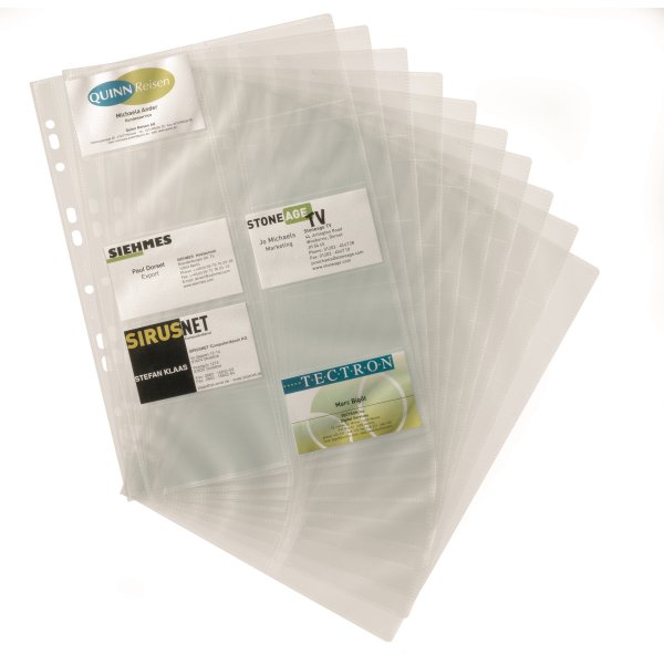 Durable Visifix visitkortsfickor A4, 10 st