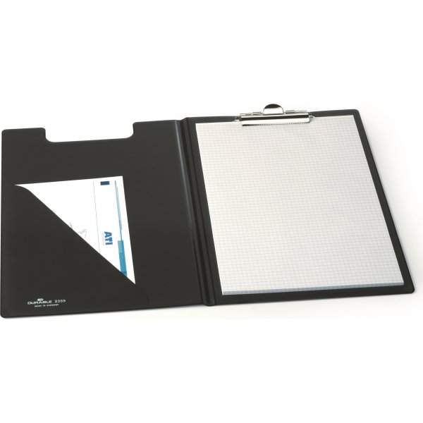 Durable skrivplatta, A4, dubbel, svart