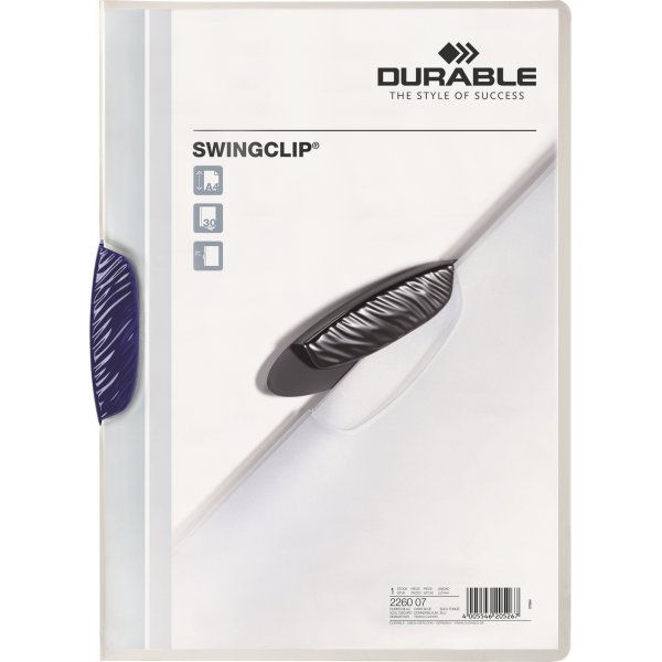 Durable Swingclip universalmappe, blå