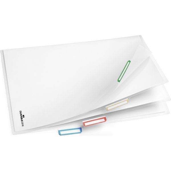 Durable plastmapp, A4, 3-delad, 5 st.