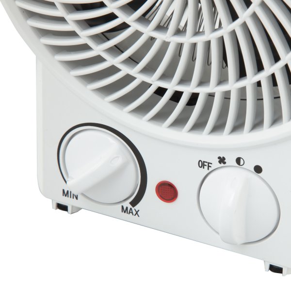 Ventilator och värmefläkt 2000 watt, vit